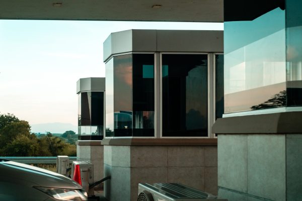 Multiple Toll Booths in highway entrance Mattala,